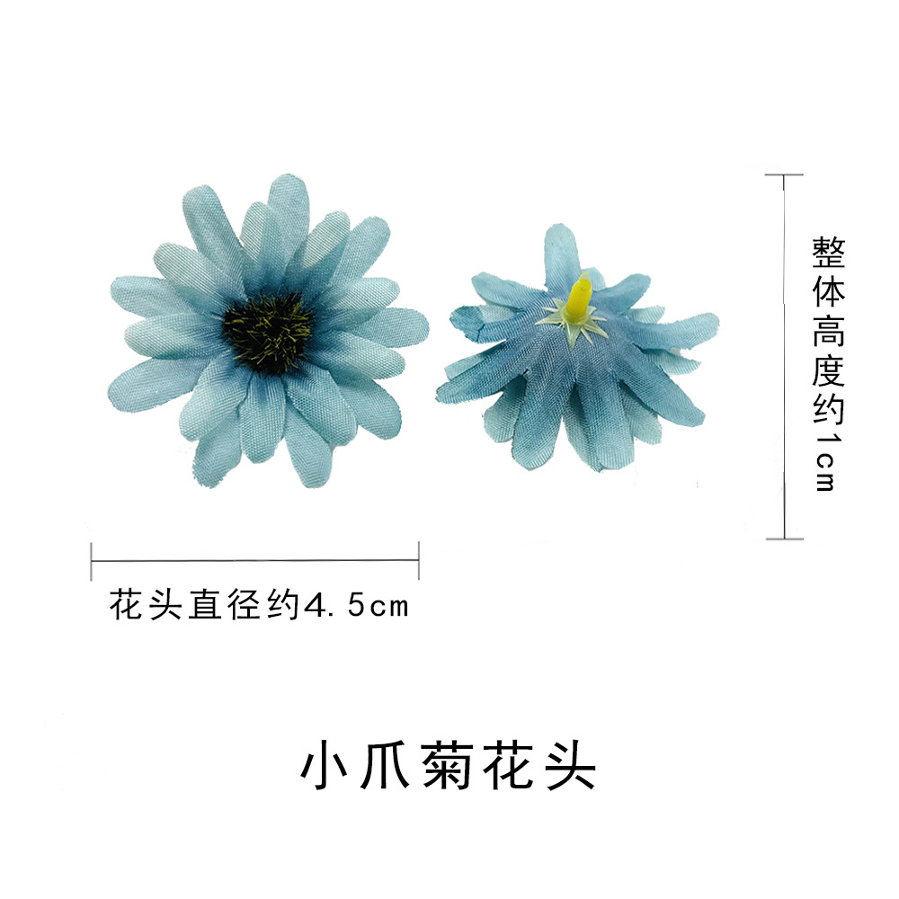 Simulación de tela de seda garra flores de crisantemo DIY ropa sombrero material de flores falsas bolsa de vestir decoración de la pared de la sala de bodas