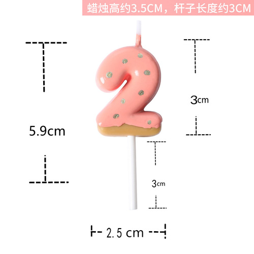 ins baby first birthday cute strawberry chocolate digital candle adult children cake decoration plug-in