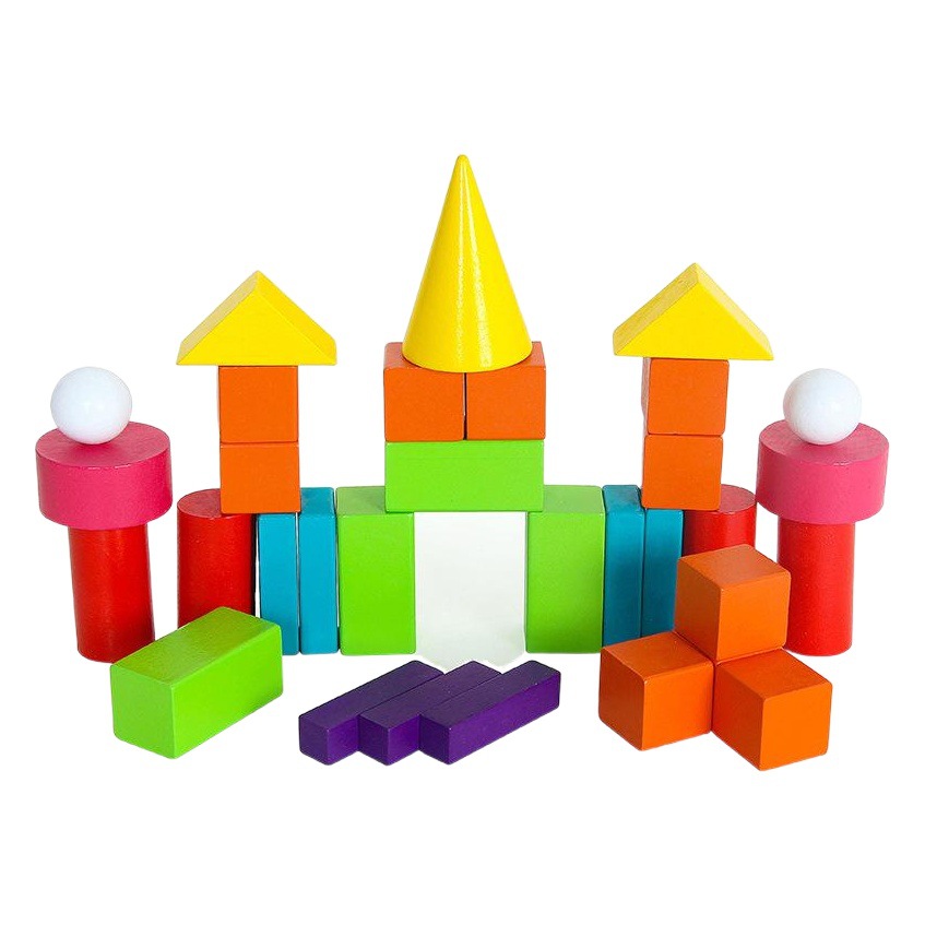 Juguetes educativos de educación temprana para niños Forma geométrica Montaje de bloques de construcción Jardín de infantes Ilustración DE LOS NIÑOS Matemáticas cognitivas Material didáctico