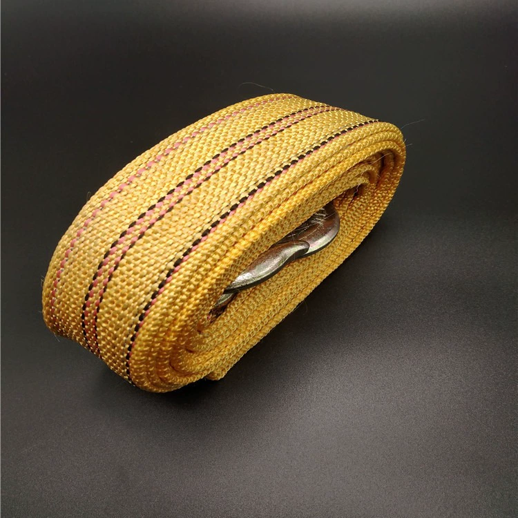 Прямая продажа с фабрики, двухслойный утолщенный буксирный трос, 4.5m тонн, буксирный ремень, автомобильный буксирный полипропиленовый универсальный буксир