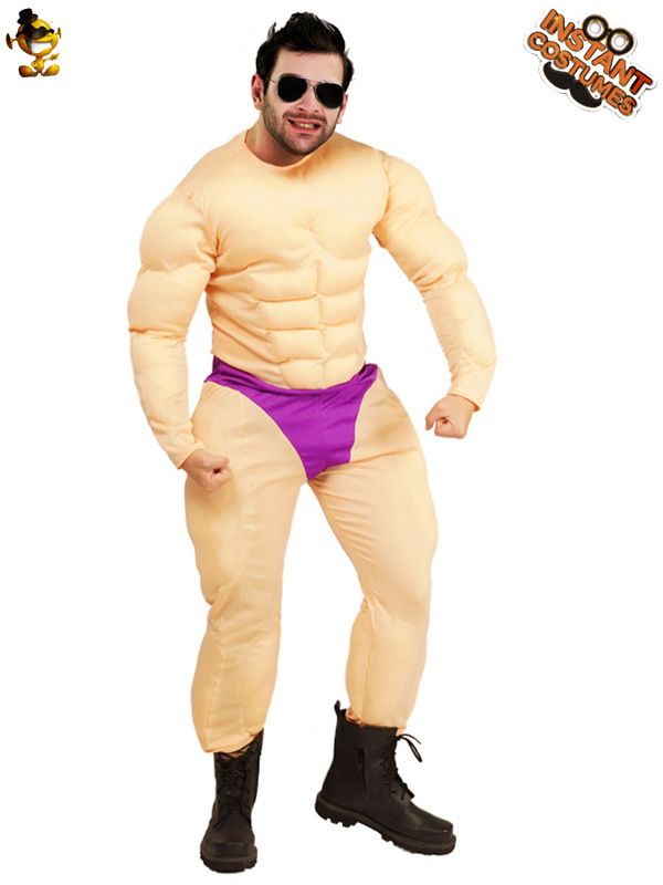 大人の子供の筋肉の服の筋肉の男のtシャツのハロウィーンの役は国境を越えて偽の腹筋のtシャツのパーティーの服装を演じます。|undefined