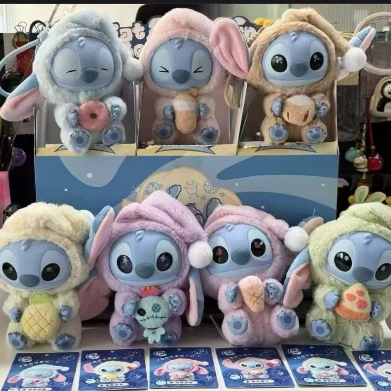 Authentic Miniso Disney Stitch "No Matter How Sleepy I Am, I Must Have a Bite" Blind Box Vinyl Plush Doll Pendant Authentic Miniso Disney Stitch "No Matter How Sleepy I Am, I Must Have a Bite" Blind Box Vinyl Plush Doll Pendant
