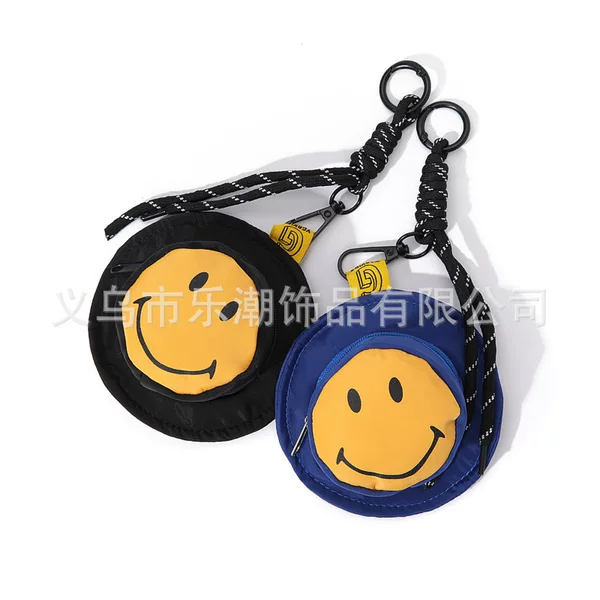 New portable storage bag coin key bag multi-functional change makeup headphone bag printed mini bag pendant