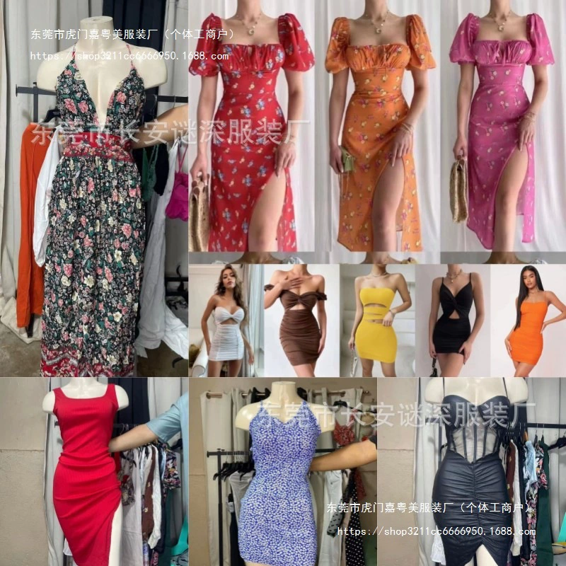 SHEIN женская одежда фабрика прямых продаж shein Разное женское платье хвост дешевый оптовый