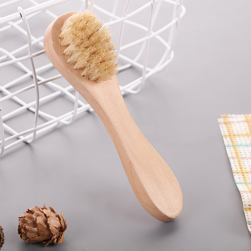 Manufacturer's direct supply of bristle facial cleanser, facial brush, pore cleaning, small facial brush handle, small facial brush, shower cleaning brush