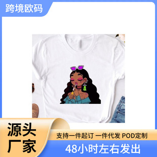 2023�ļ�����Ů�bt����ͨ��Ů��ӡ������һ�����l���Round neck