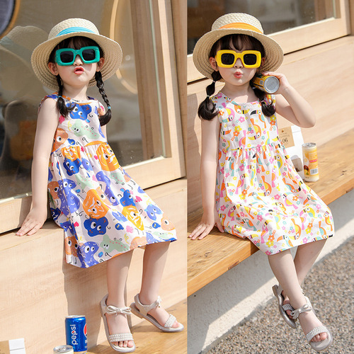 Girls' Dresses  Children's Dresses New Children's Clothes Large Children Little Girls Princess Dresses Dresses Girls