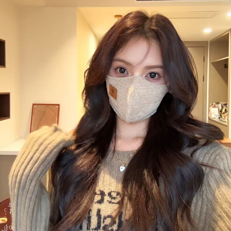 小狮子秋冬季保暖口罩加绒可爱透气女高颜值防风防寒护脸护眼角版|undefined