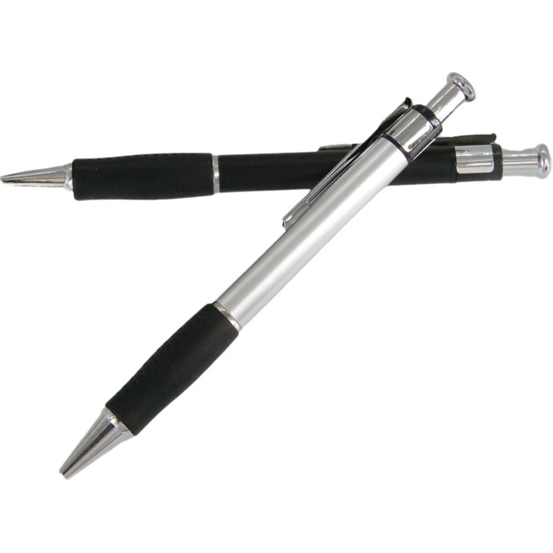 Prensa Bolígrafo De Metal logotipo láser Oficina suministros escolares en stock prensa publicidad fábrica al por mayor