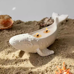 ユニークなクジラキャンドルカップケーキシリコンモールドスカンジナビアスタイル自家製大豆ワックス容器