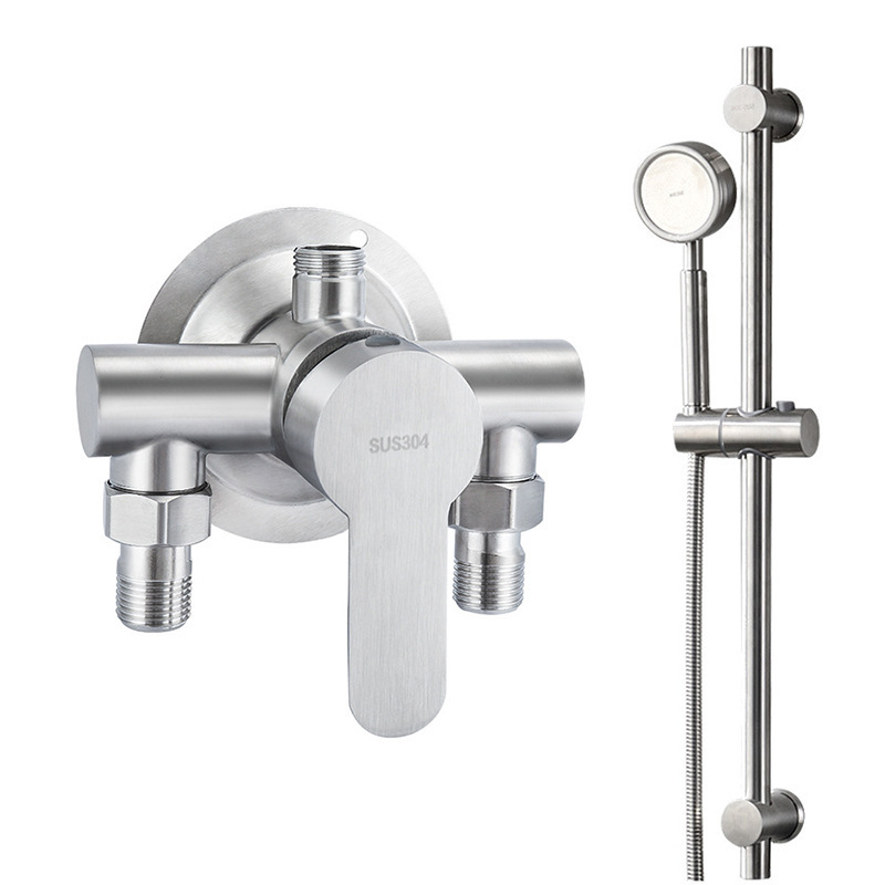 304 stainless steel hot and cold mixing valve open shower faucet water heater switch mixing valve bathroom bath