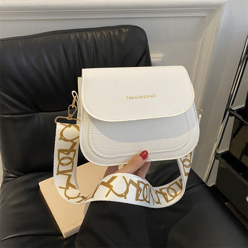 Elegante invierno casual 2023 nuevo patrón de piedra color sólido urbano simple moda bolso bandolera moda pequeña bolsa cuadrada