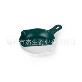 北欧ins风陶瓷单柄烤盘创意家用烘焙焗饭盘可爱网红摆菜盘沙拉盘