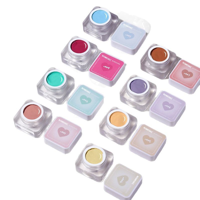 Unidad de manicuras de explosión de vibración, blush sin lavado, esmalte de uñas pintado, semisólido, se puede pegar.