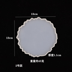 Wavy special-shaped coaster silicone mold diy crystal glue mold mirror irregular table resin mold