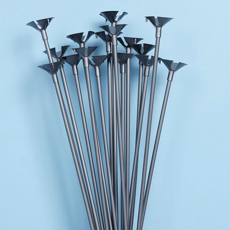 Venta al por mayor nuevo material de metal textura globo varilla MOP 32cm globo varilla soporte de metal color globo varilla titular