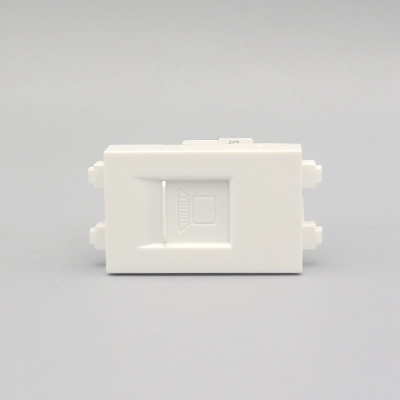 128型带门免打线网络电脑模块 超五类网络信息模块可配面板和地插