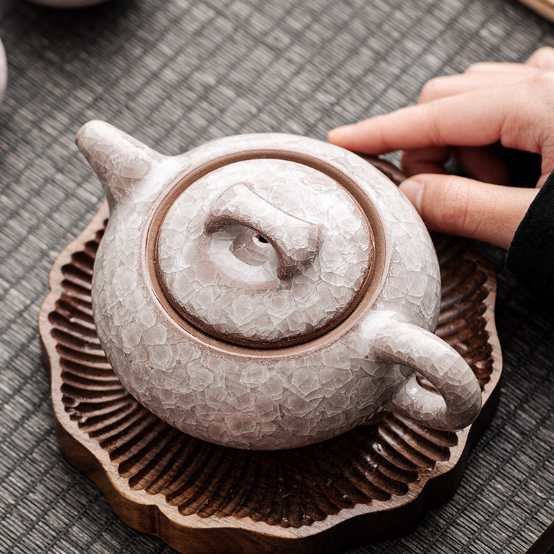 Black Ice Teapot Single Pot High-end Kung Fu Tea Set Teapot for Tea Home Office Handmade Borneol Ceramic Tea Pot Black Ice Teapot Single Pot High-end Kung Fu Tea Set Teapot for Tea Home Office Handmade Borneol Ceramic Tea Pot