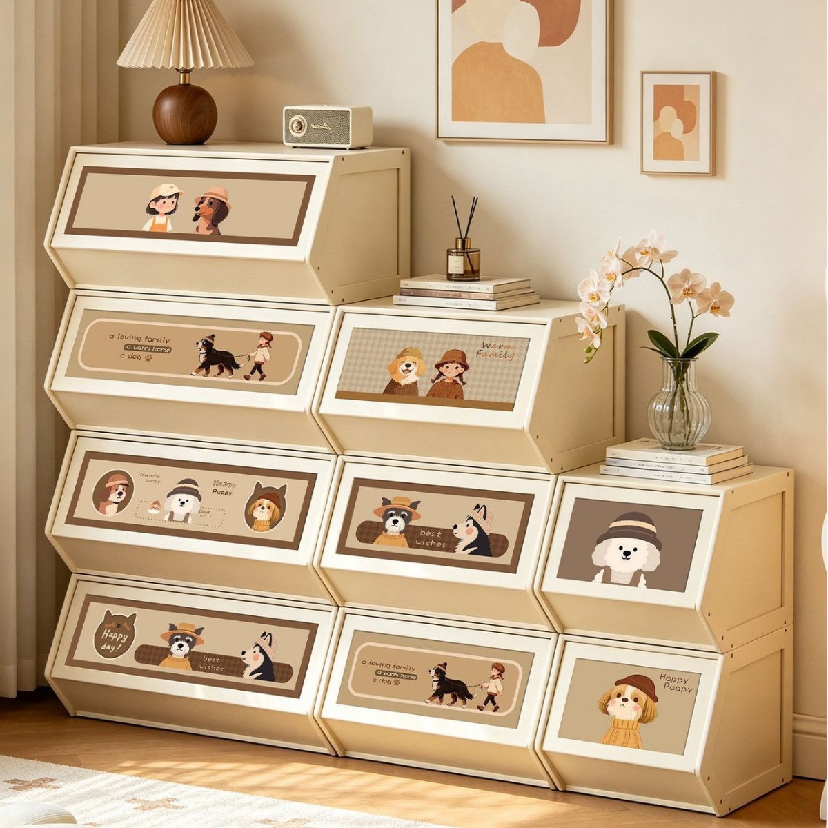 TV cabinet for home use, 2026 new model, coffee table, vintage TV cabinet combination, suitable for small apartments, bedrooms, and living rooms, with a simple and modern design