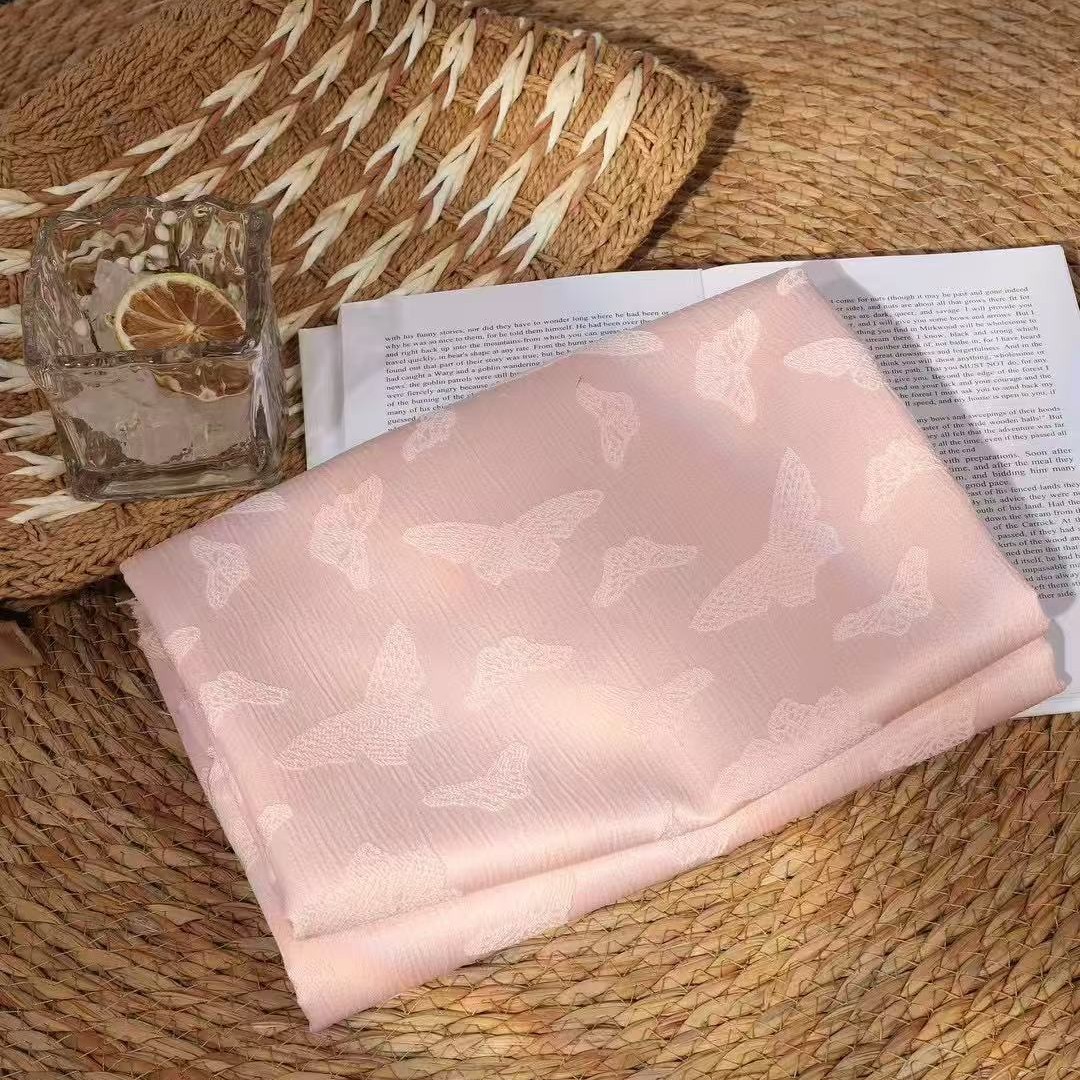 R710-342 仿人丝提花系列 新中式旗袍 连衣裙 童装时装面料批发