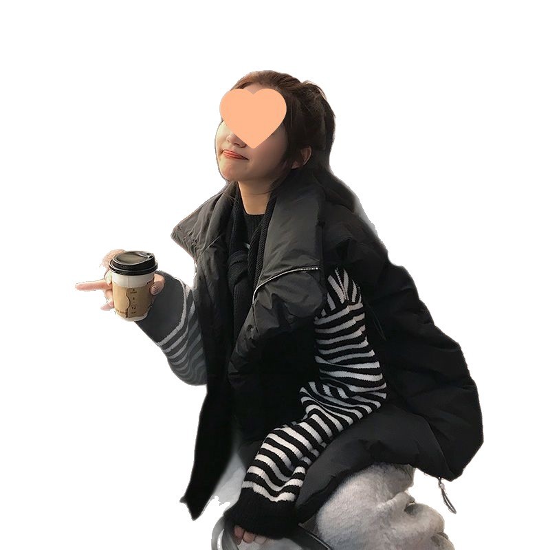 ChicShe 2024 Koreanische Version Lockerer Studentinnen-Daunen-Kurzjacke, verdickte Weste, Baumwollmantel_voghion.com