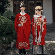 明制汉服女【缔结良缘】中国风古装婚服凤冠霞帔套装中式情侣嫁衣