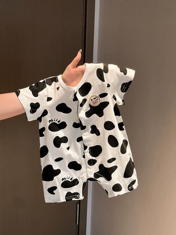 ベビー服、夏用薄手ハーレム、男女ベビージャンプスーツ、夏服、韓国風超かわいい新生児お出かけ服|undefined