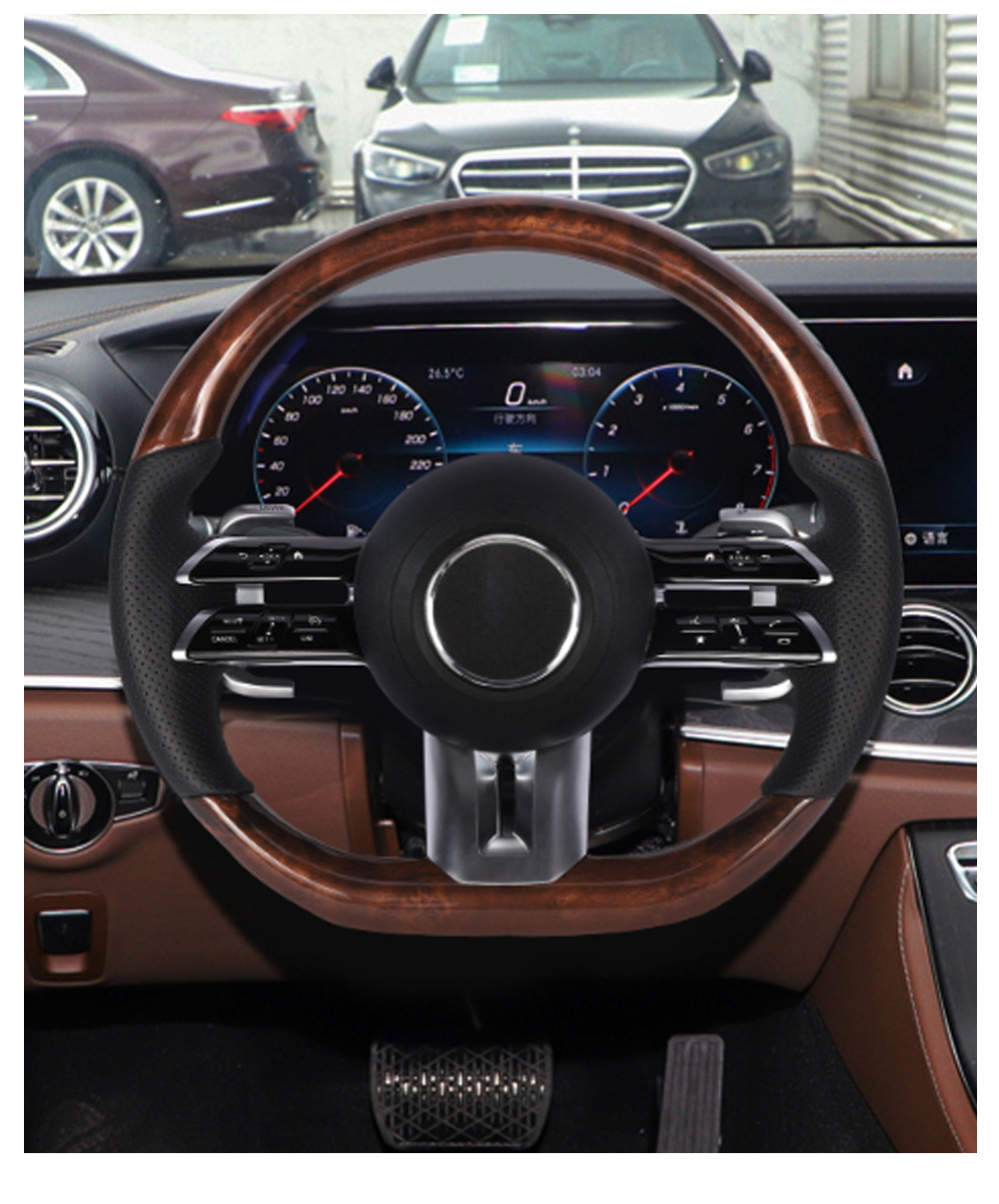 Suitable for Mercedes-Benz A/B/C/G/E-Class Clagla Modified and Upgraded Oled Knob Amg Full Leather Dragonfly Steering Wheel