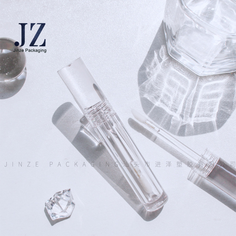 ジンゼ 新製品 丸型 全透明 リップグロスチューブ ブライトニングリキッド 3.5ml 化粧品容器|undefined
