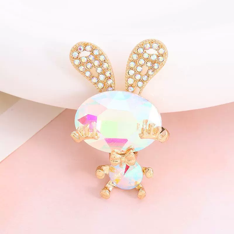 弋恋饰品 Rabbit, accessory, cute phone case, new collection, with gem, DIY