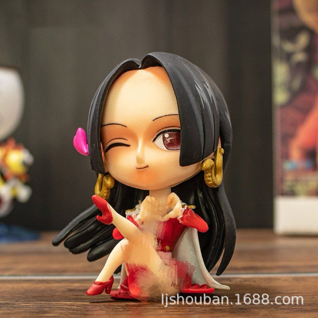 Animación hecha a mano de un conjunto completo de Luffy Sauron, la gran emperatriz Jobais muñeca muñeca hecha a mano adornos