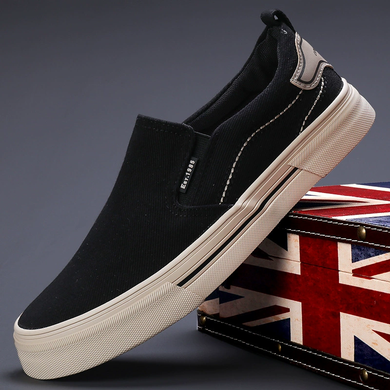 Мужские повседневные кеды из канваса, осень 2025, новинка, универсальные, удобные, низкие, на плоской подошве