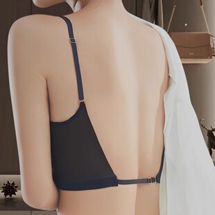 U-Shaped Beauty Back Underwear Women's Summer Small Sling Vest Belt Chest Pad 2024 New Hot Style Tube Top Inner Bra One