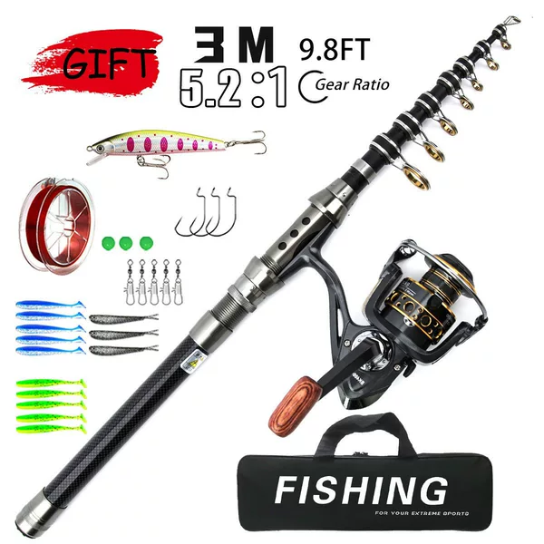 Telescopic Fishing Rod Set, Long-Distance Sea Fishing Rod, Fishing Box Set, Fishing Gear E-Commerce