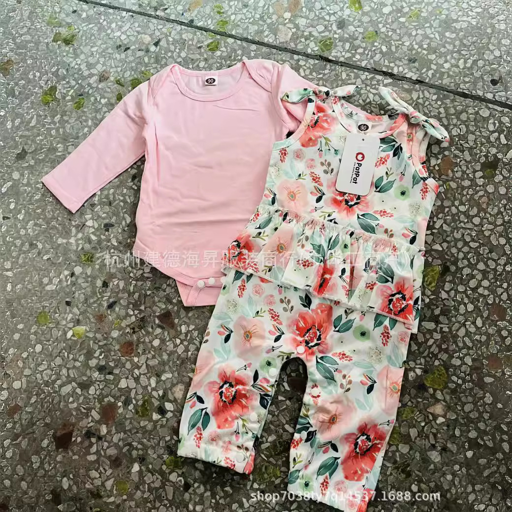 Patpat ropa infantil comercio exterior, ropa de niños, hombres y mujeres, ropa de niños, inventario de fábrica, venta directa de coágulo de niños transfronterizos
