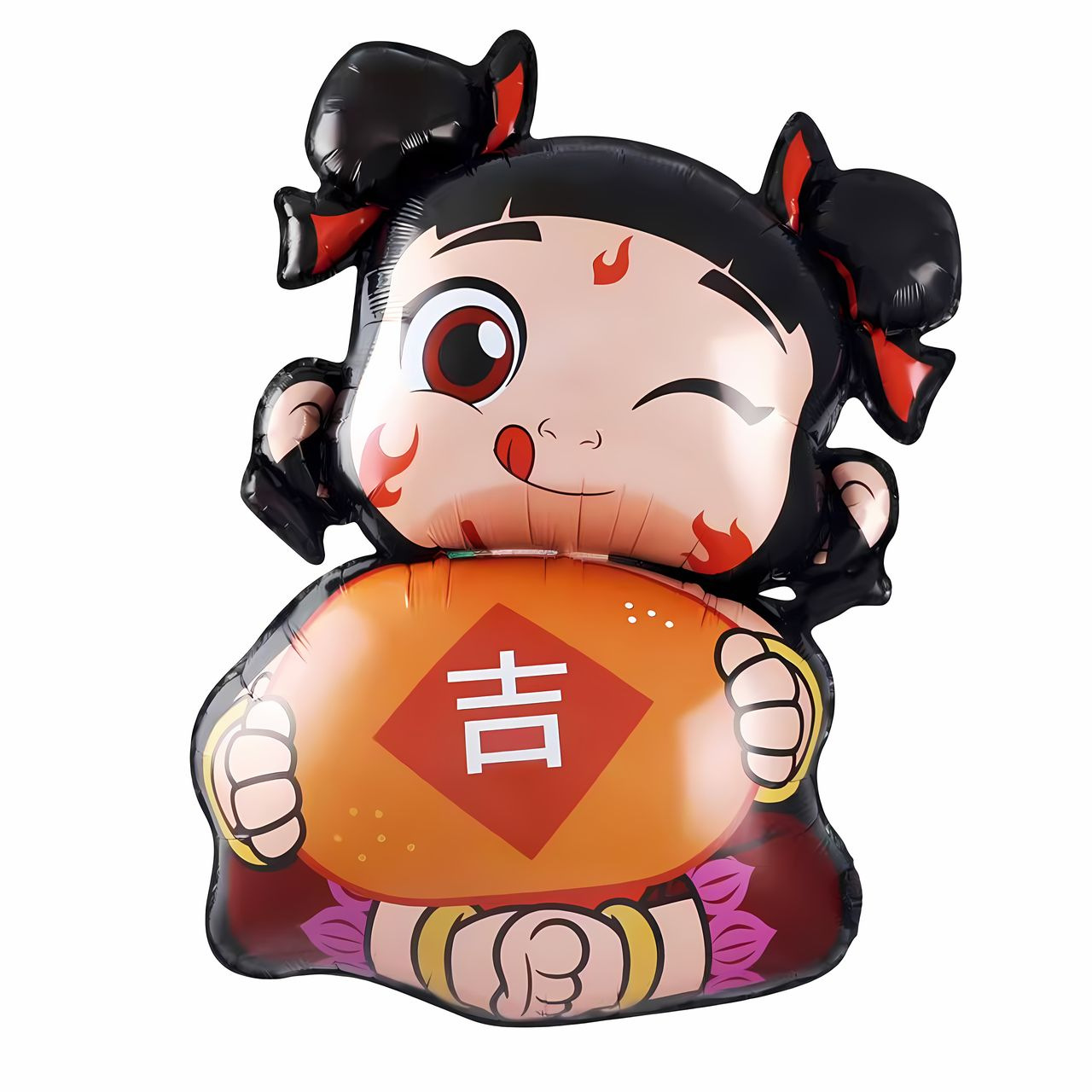 Nuevos dibujos animados Nezha forma de globo de película de aluminio Nezha 2 niños mágicos mar decoraciones de fiesta de cumpleaños de niños al por mayor