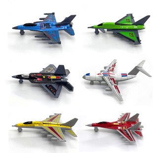 Hot Selling alloy inertial fighter military toy model decoration simulation sliding aircraft keychain pendant wholesale