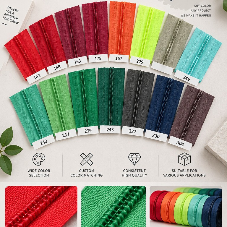 No. 3 rubber teeth zipper for bags and handbags, nylon zipper, bundled in yards, zipper 3 # Wholesale of closed-end zippers from manufacturer