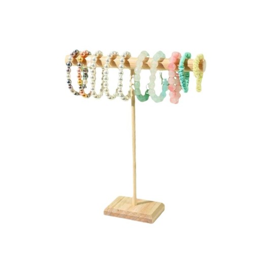 Earring Cord Bracelet Accessory Hook Stand Wooden Display Rack Live Streaming Cross-border Bestseller Label