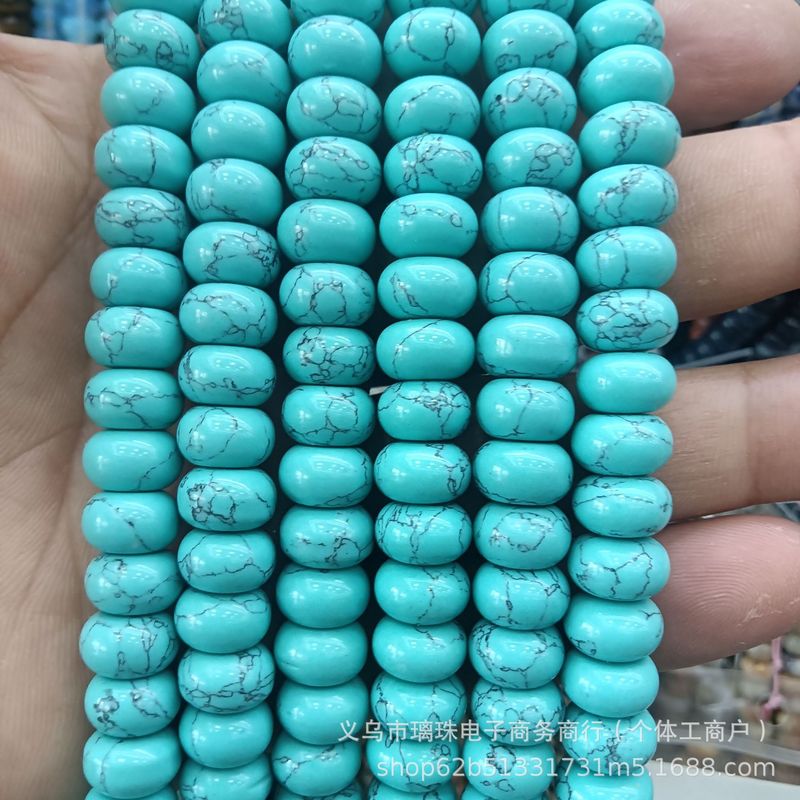 6x10mm天然石水晶玛瑙算盘珠隔片散珠串珠diy饰品手链项链配件批|undefined