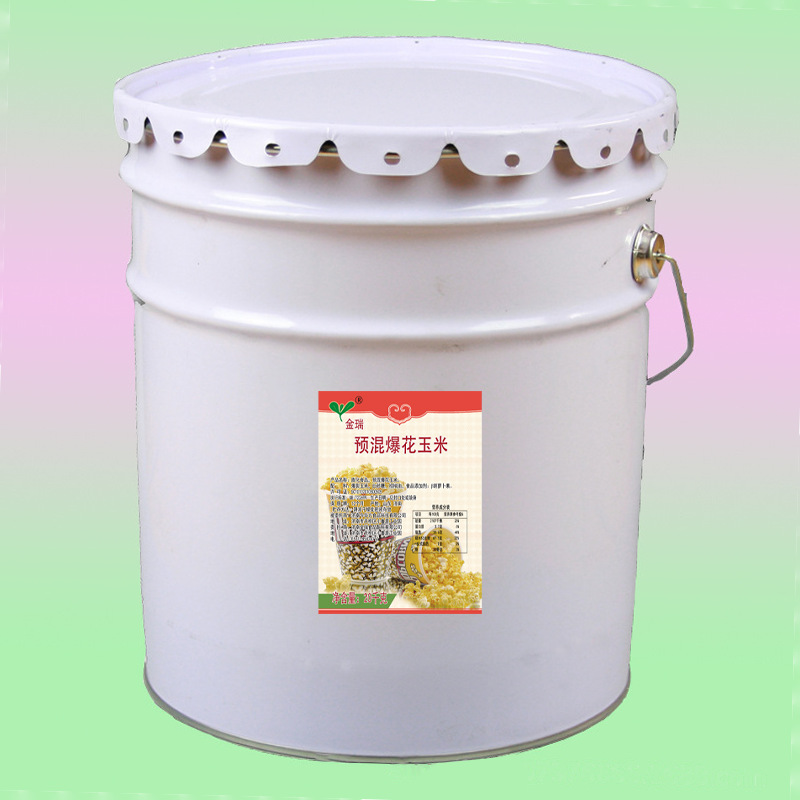 金瑞 商用大桶装组合奶油白砂糖爆米花20千克预混爆花玉米