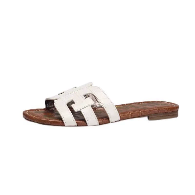 Новый плоский низ SAM's h тянуть тонкий внешний wear пляж женский летний одежды для отдыха склонные сандалии