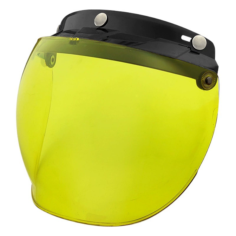 Мотоциклетный шлем Ретро шлем Harley Половина шлема Bubble Mirror Безопасность с тремя пряжками Ветрозащитные линзы с кронштейном костюм