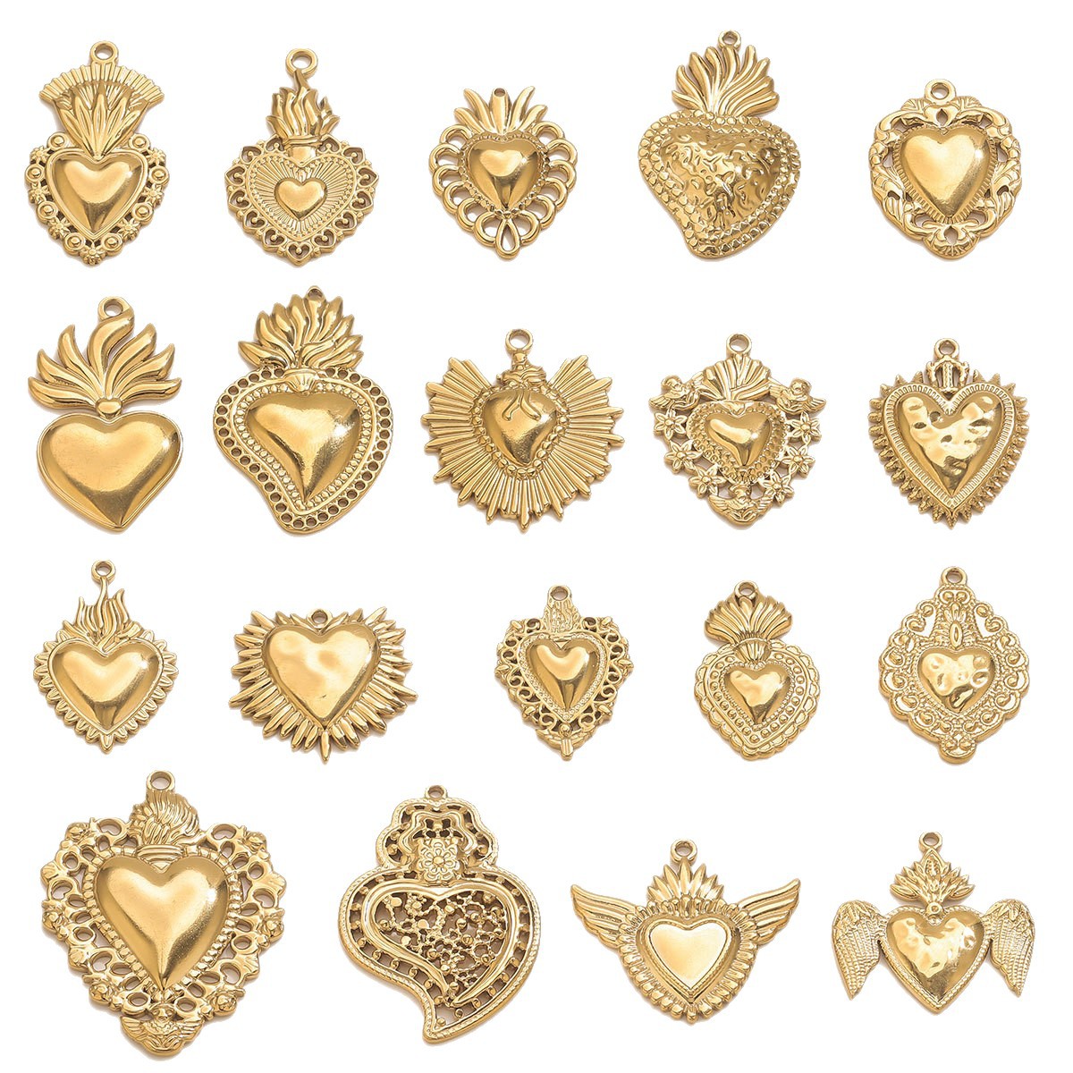 Acero inoxidable de alta moda sol amor oro 18K colgante accesorios collar de brazalete acero titanio accesorios de joyería DIY