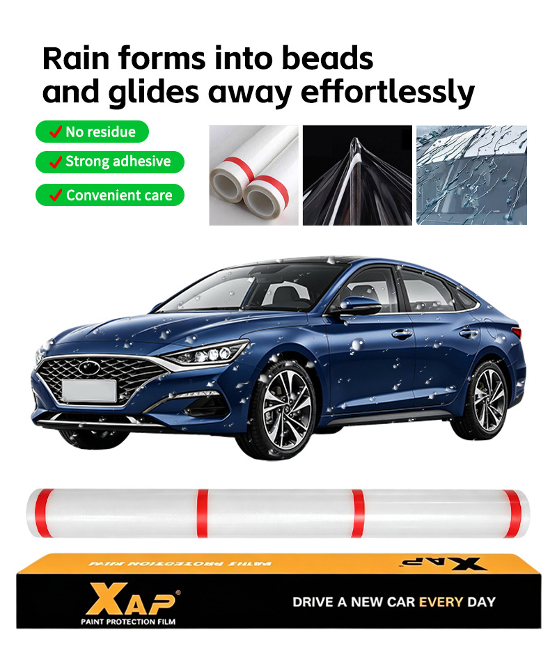 Cross-border exclusive supply of super-hydrophobic lotus leaf effect car paint protection film 7.5MIL 8.5MIL self-healing TPU PPF