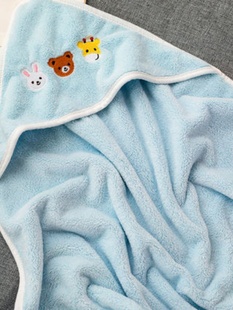 Newborn Baby Delivery Room Wrap Sheet Spring, Autumn and Winter Thick Wrap Quilt Newborn Baby Wrap Bath Towel Dual-Purpose Coral Velvet Quilt