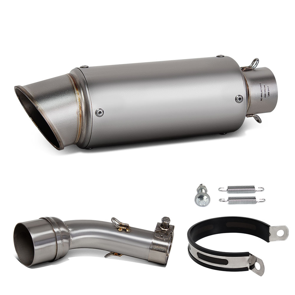 Suitable for Motorcycle Modified Exhaust Pipe R3 Stainless Steel Middle Section Sc Scorpion Barrel Tail Section 15-24 Years