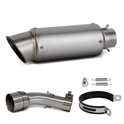 Section Sc Scorpion Barrel Tail – Motorcycle exhaust pipe - r3r25-middle-section-sc-silver-slant-tail