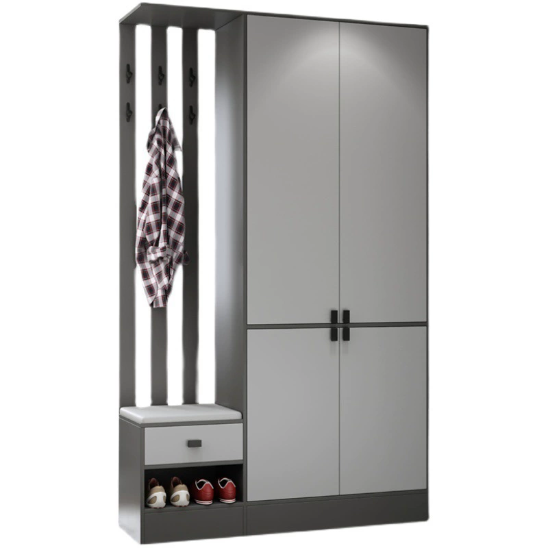 Легкий роскошный шкаф для зала Обувной шкаф Перегородка Шкафчик Подвесная одежда Простой входной шкаф Декоративный экран Шкаф для пальто большой емкости