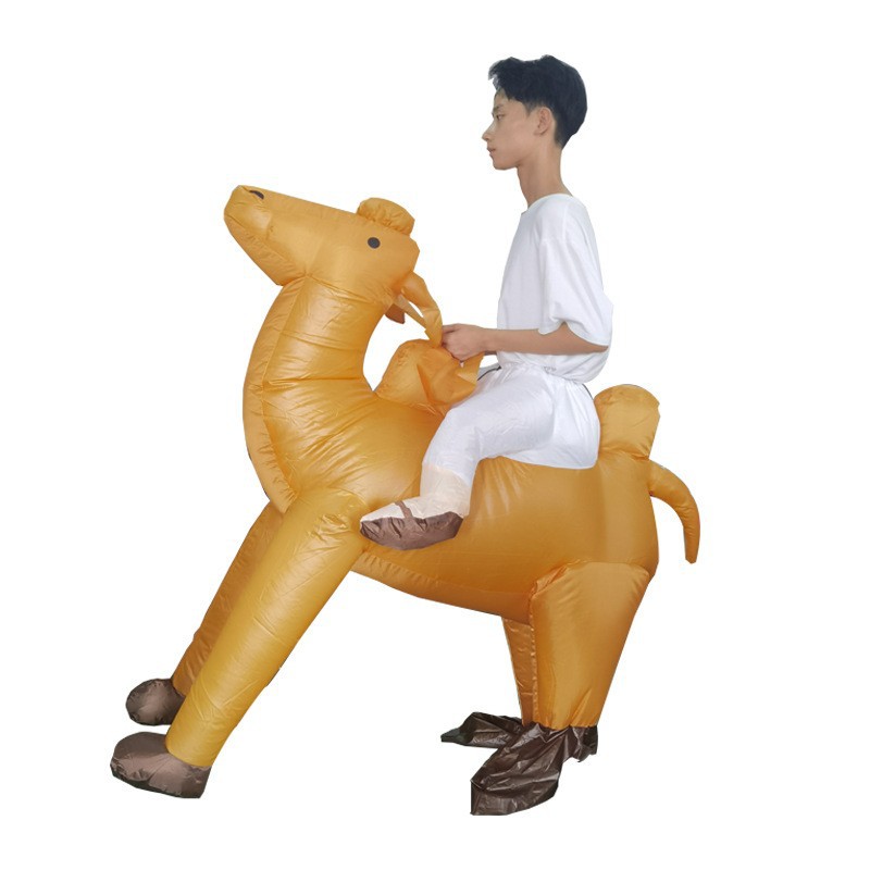 Amazon explosión impresa inflatable T-Rex disfraz Halloween multicolor T-Rex disfraz de fiesta disfraz de muñeca